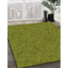 Patterned Pistachio Green Rug in Family Room, pat681grn