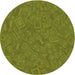 Square Machine Washable Transitional Pistachio Green Rug in a Living Room, wshpat681grn