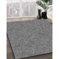 Patterned Ash Gray Rug, pat681gry