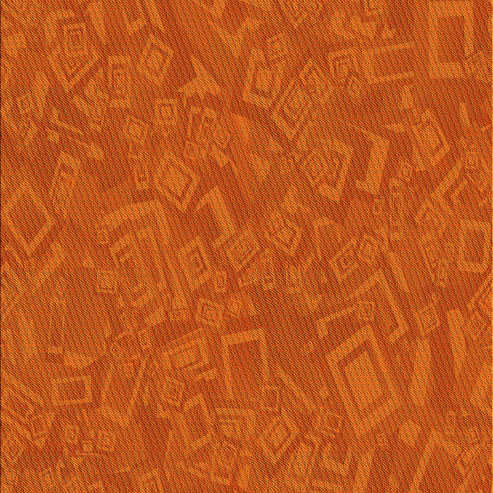 Patterned Orange Red Orange Rug, pat681yw