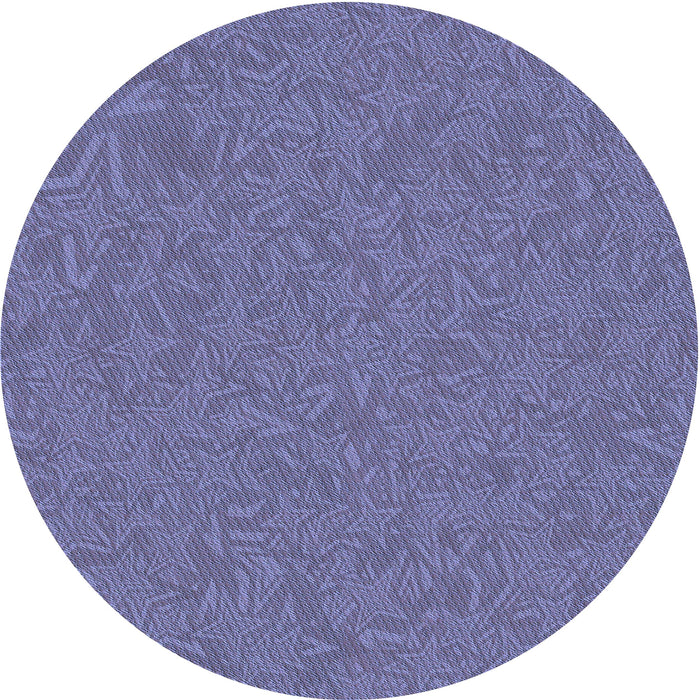 Square Machine Washable Transitional Deep Periwinkle Purple Rug in a Living Room, wshpat682blu