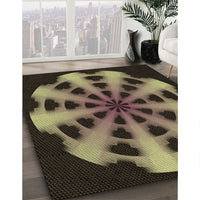 Patterned Copper Brown Rug, pat683brn