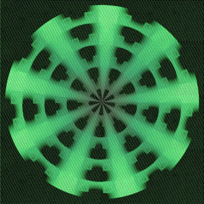 Round Machine Washable Transitional Dark Forest Green Rug, wshpat683grn