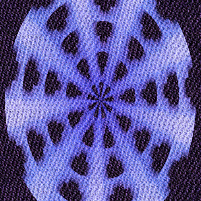 Patterned Light Slate Blue Rug, pat683pur