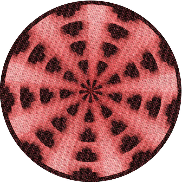 Square Patterned Red Rug, pat683rd