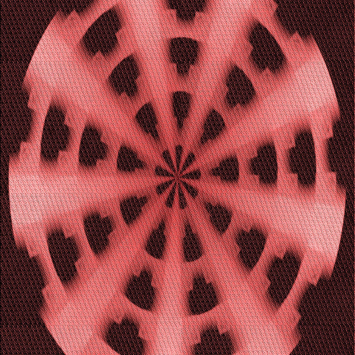 Patterned Red Rug, pat683rd