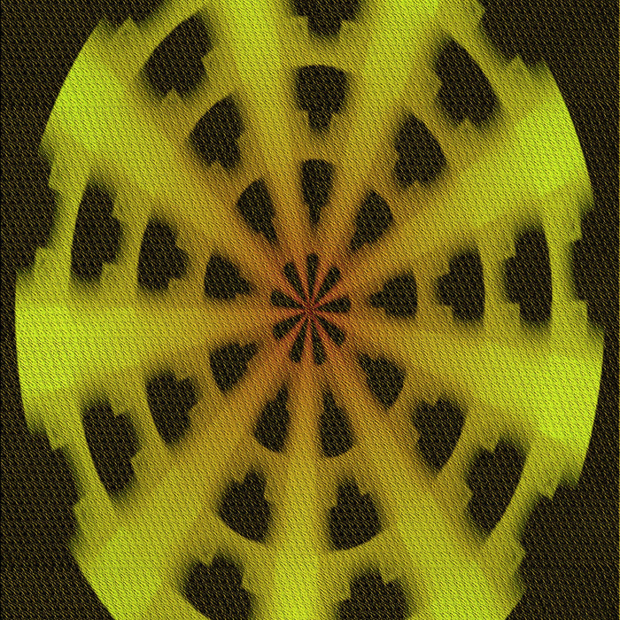 Patterned Black Brown Rug, pat683yw