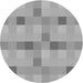 Square Patterned Gray Rug, pat684gry