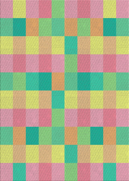 Patterned Copper Red Pink Novelty Rug, pat684