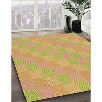 Patterned Orange Rug, pat685brn