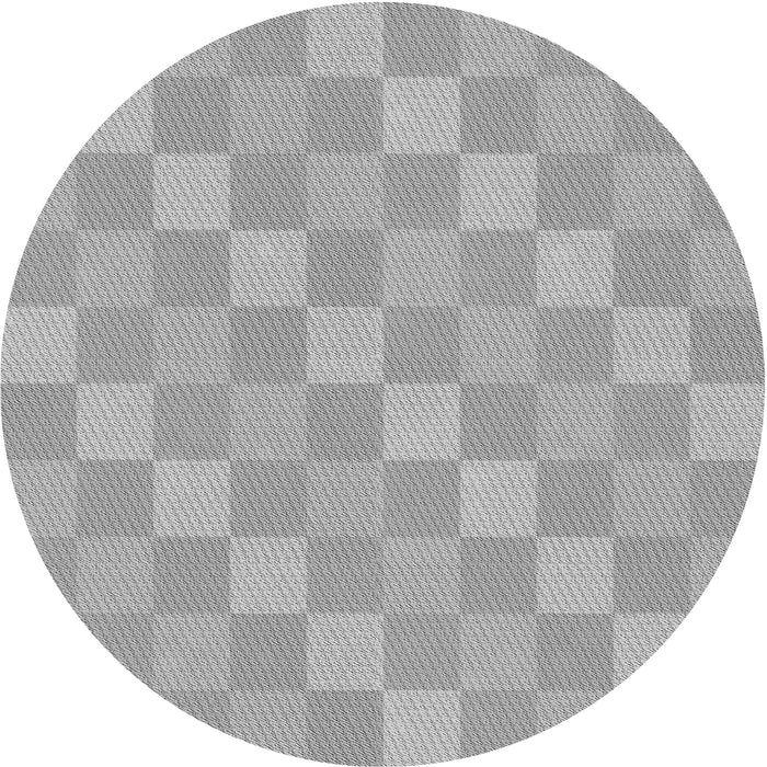 Square Patterned Silver Gray Rug, pat685gry