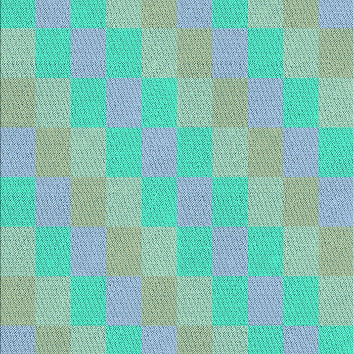 Patterned Turquoise Green Rug, pat685lblu