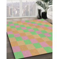 Patterned Green Novelty Rug, pat685