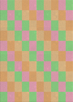 Patterned Green Novelty Rug, pat685