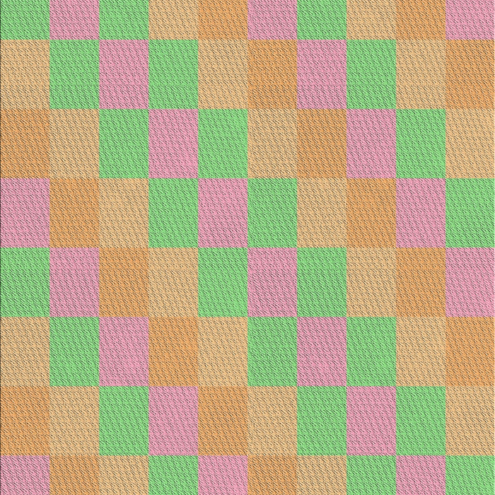 Patterned Green Novelty Rug, pat685