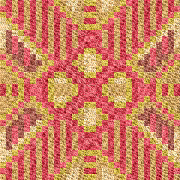 Round Patterned Yellow Rug, pat686org