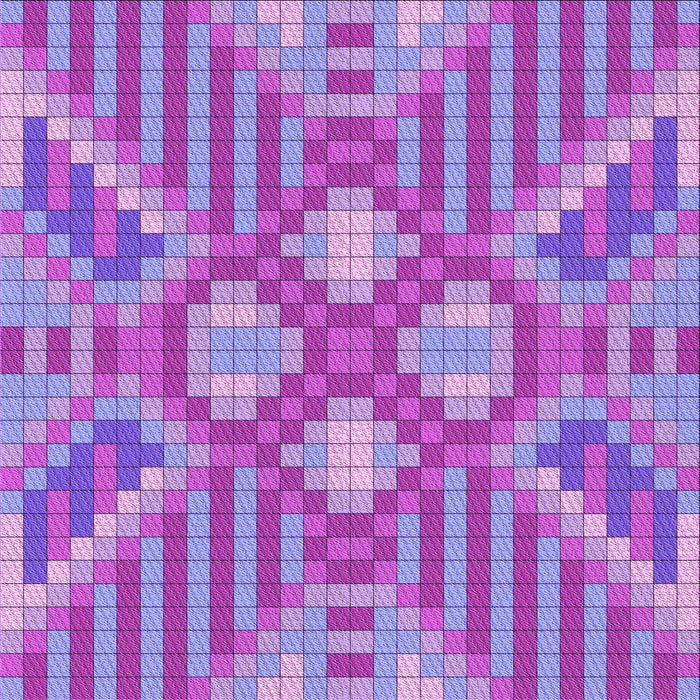 Round Patterned Purple Mimosa Purple Rug, pat686pur