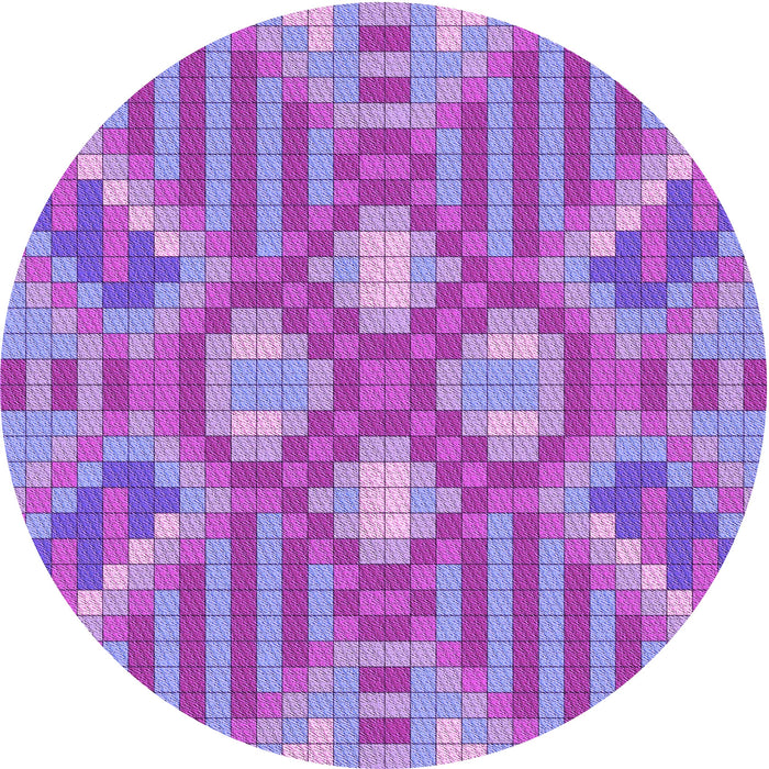 Square Machine Washable Transitional Purple Mimosa Purple Rug in a Living Room, wshpat686pur