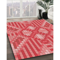 Patterned Red Rug, pat686rd