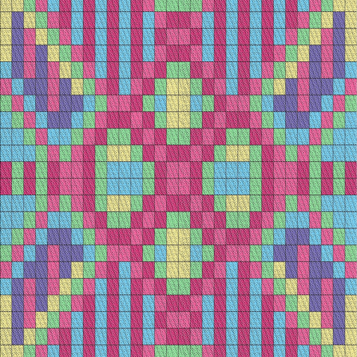 Patterned AquaMarine Green Novelty Rug, pat686