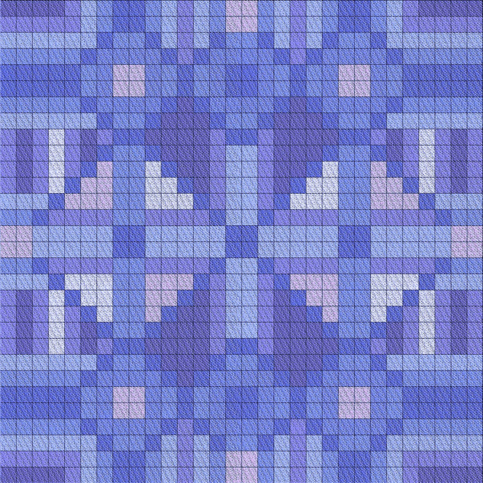 Round Patterned Sky Blue Rug, pat687blu