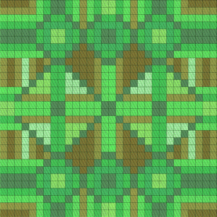 Round Patterned Dark Lime Green Rug, pat687grn