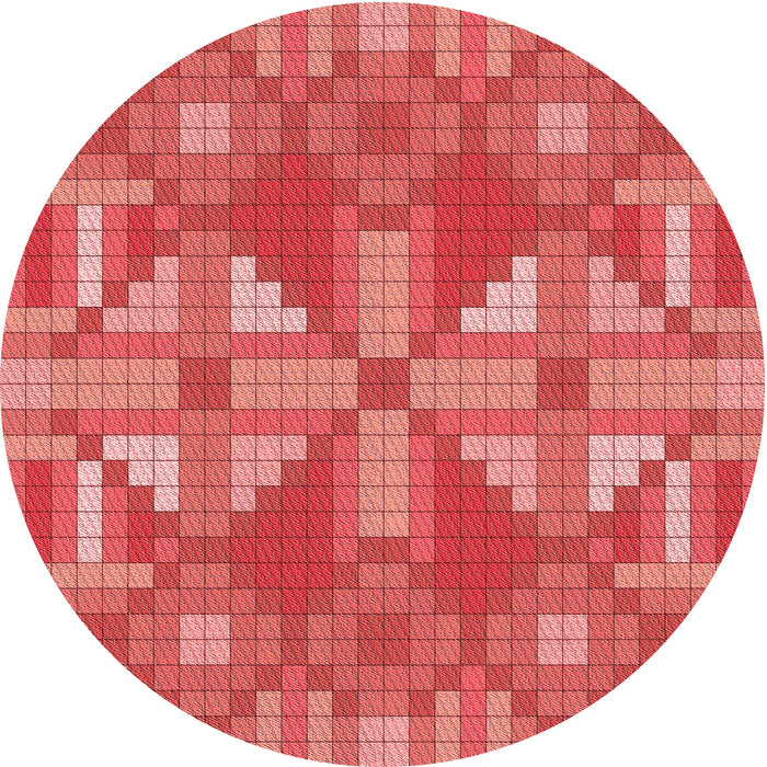 Square Machine Washable Transitional Red Rug in a Living Room, wshpat687rd