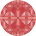 Square Machine Washable Transitional Red Rug in a Living Room, wshpat687rd