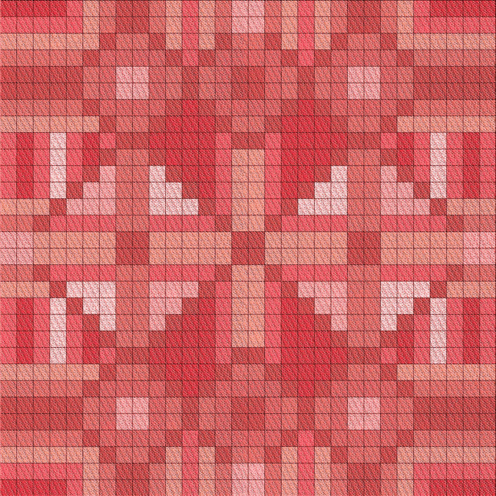 Round Patterned Red Rug, pat687rd