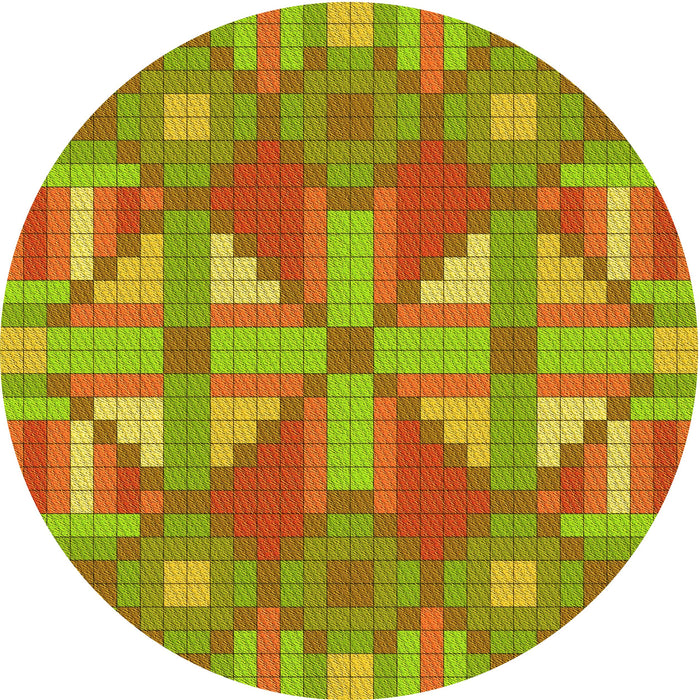 Square Machine Washable Transitional Pistachio Green Rug in a Living Room, wshpat687yw