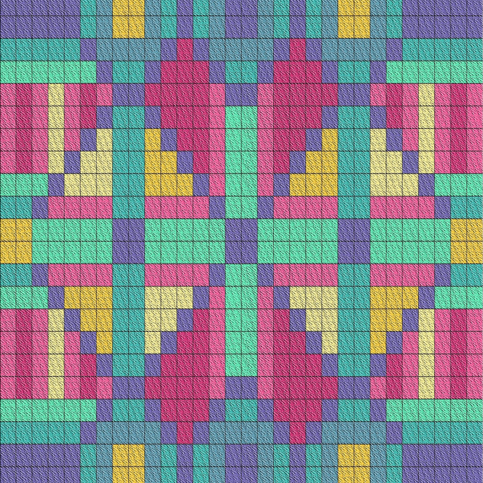 Patterned Pink Plum Purple Novelty Rug, pat687