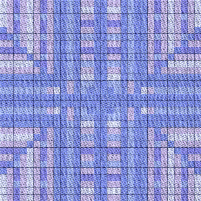 Round Patterned Jeans Blue Rug, pat688blu