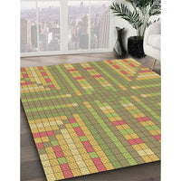 Patterned Light Brown Rug, pat688brn