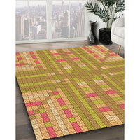 Patterned Orange Rug, pat688org