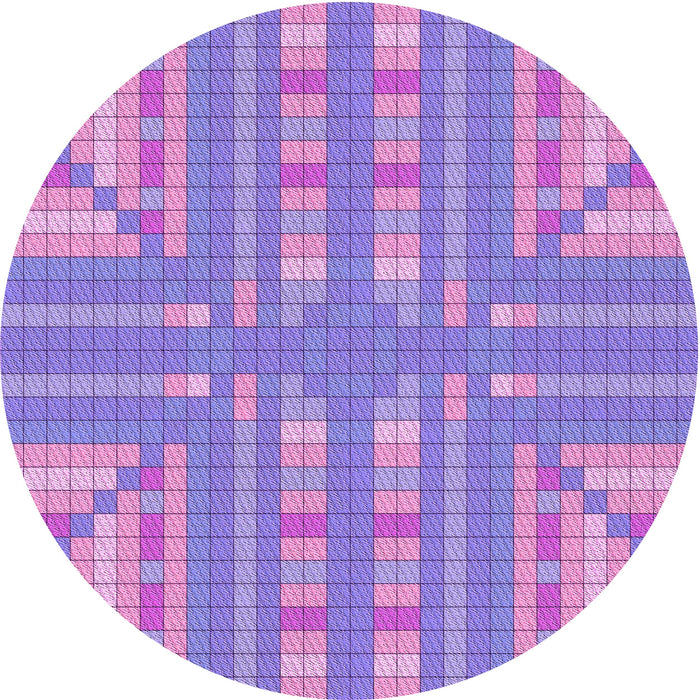 Square Machine Washable Transitional Bright Lilac Purple Rug in a Living Room, wshpat688pur