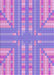 Machine Washable Transitional Bright Lilac Purple Rug, wshpat688pur