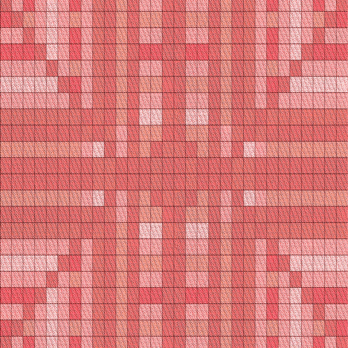 Patterned Fire Red Rug, pat688rd