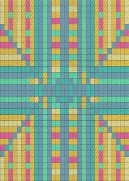 Patterned Light Green Modern Rug, pat688