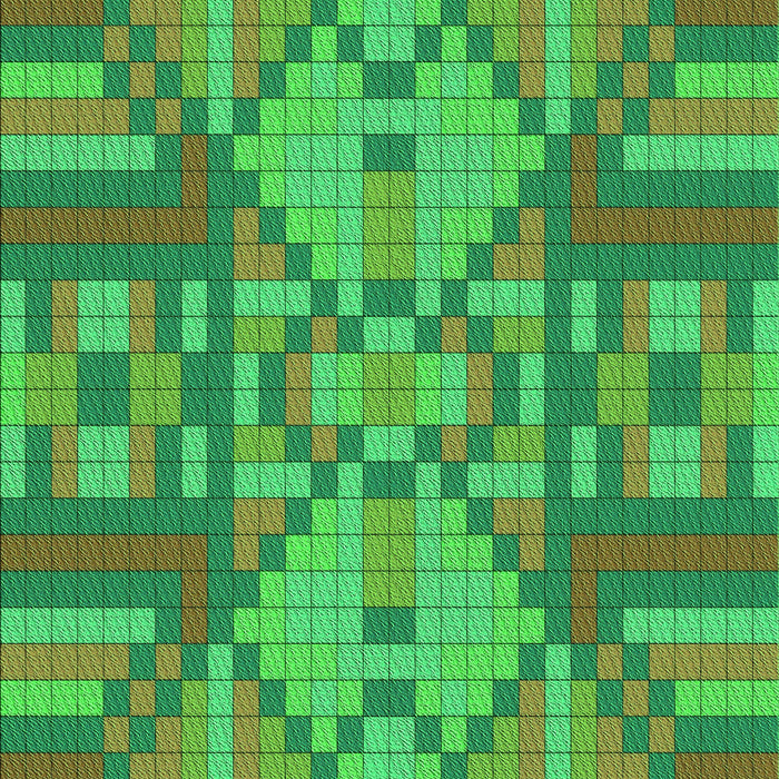 Patterned Dark Lime Green Rug, pat689grn