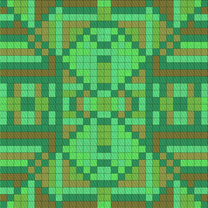 Round Patterned Dark Lime Green Rug, pat689grn