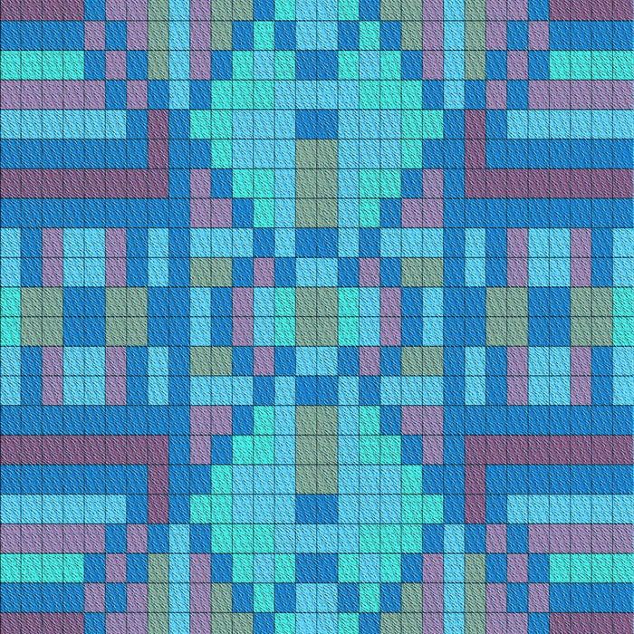 Patterned Blue Rug, pat689lblu