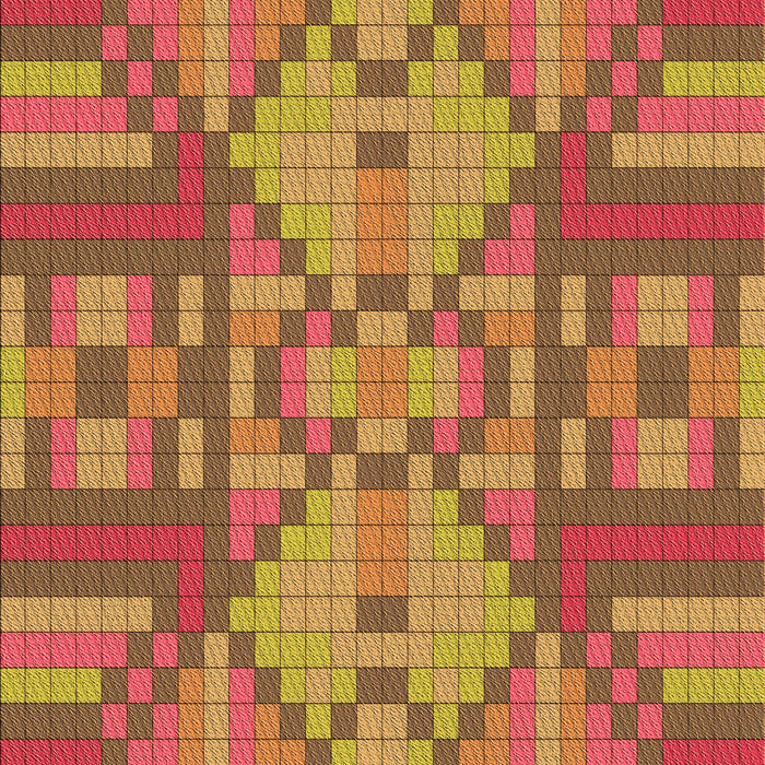 Patterned Red Rug, pat689org