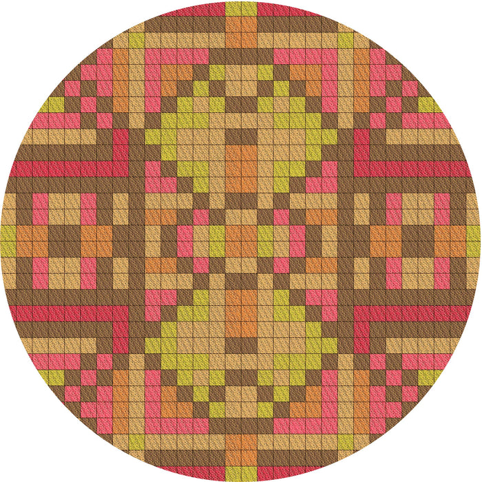 Square Machine Washable Transitional Red Rug in a Living Room, wshpat689org