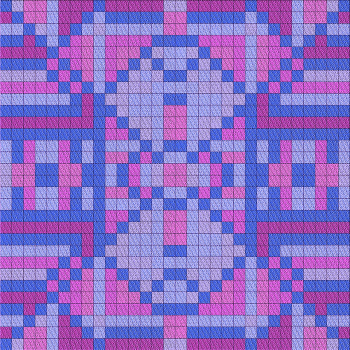 Round Patterned Light Slate Blue Rug, pat689pur