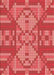 Patterned Red Rug, pat689rd