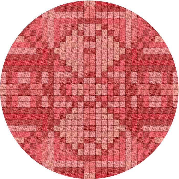 Square Machine Washable Transitional Red Rug in a Living Room, wshpat689rd