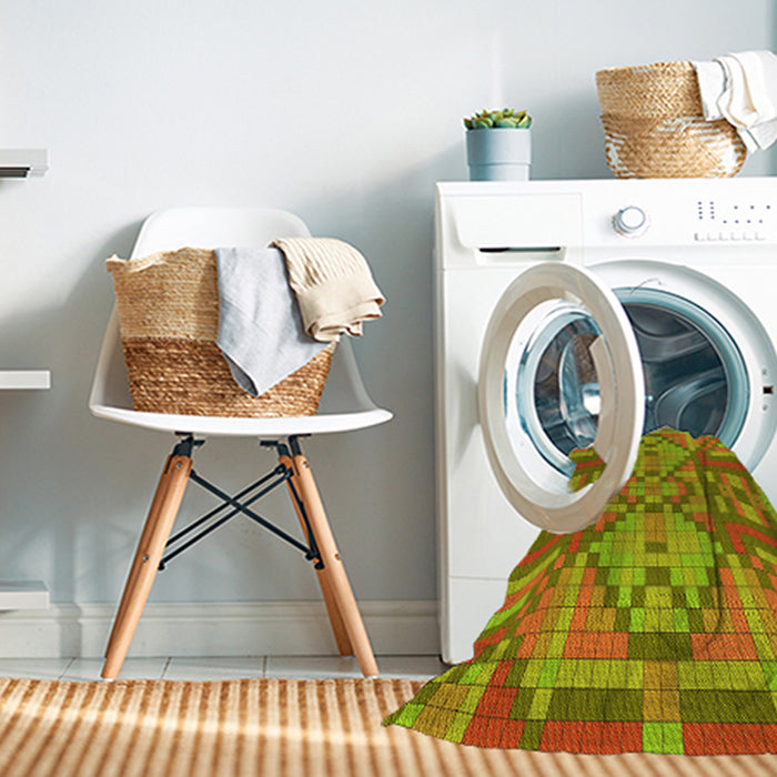 Machine Washable Transitional Mahogany Brown Rug in a Washing Machine, wshpat689yw