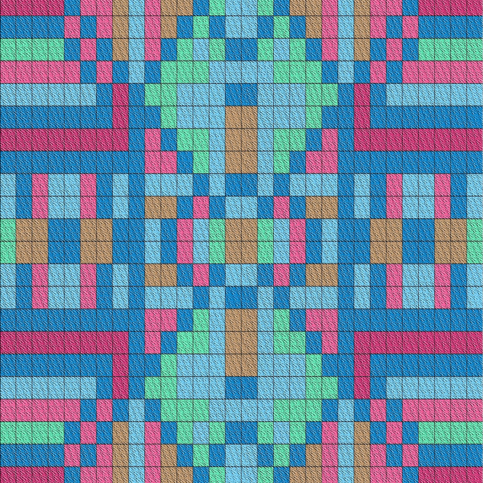 Patterned Purple Modern Rug, pat689