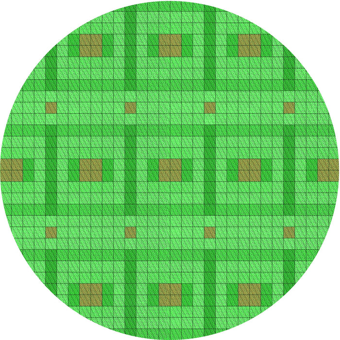 Square Machine Washable Transitional Lime Green Rug in a Living Room, wshpat690grn