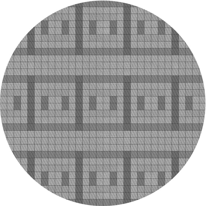 Square Patterned Smokey Gray Rug, pat690gry
